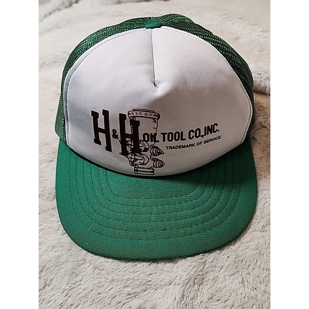 VINTAGE H & H Oil Tool Company Baseball Hat Cap Mens Snapback Adjustable Trucker